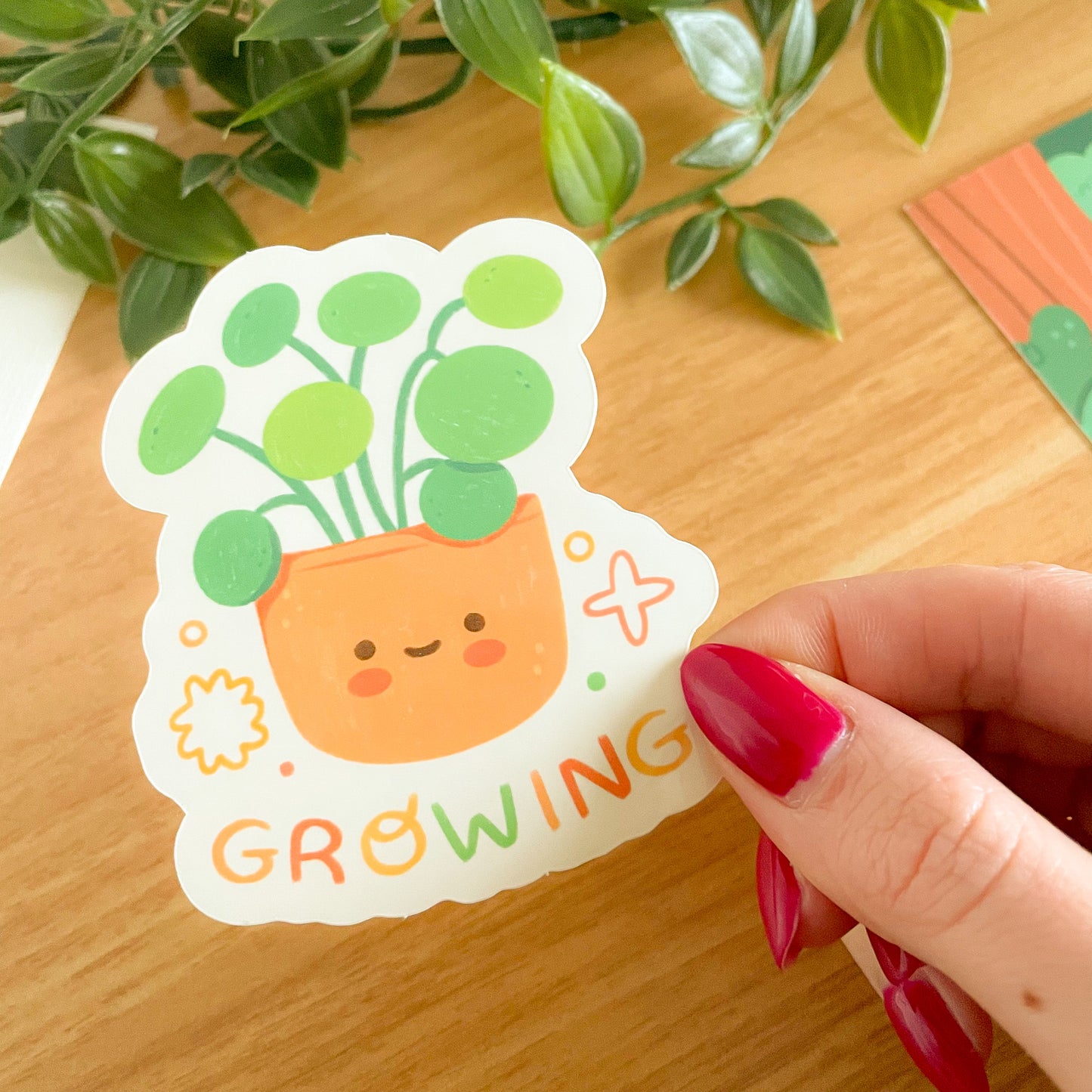 Growing Pilea - Limited Edition Patreon Glossy Vinyl Sticker
