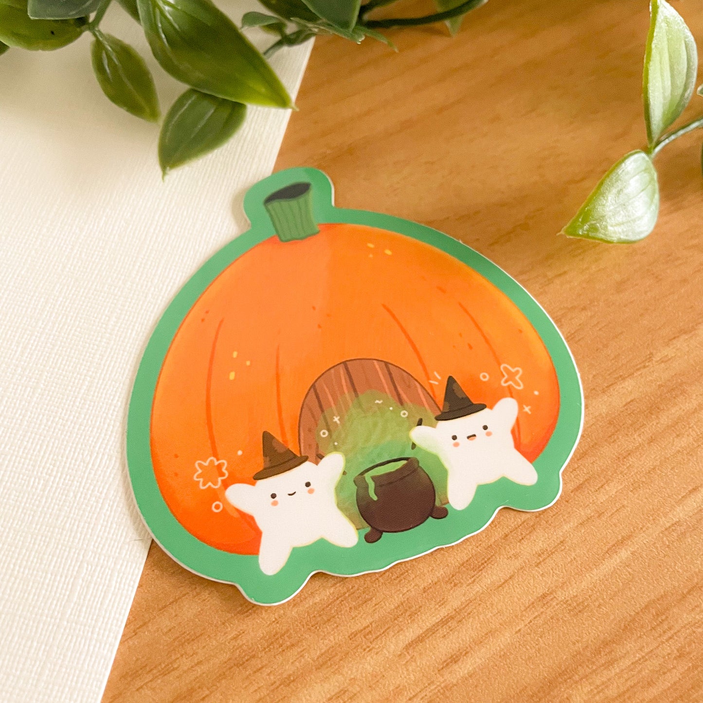Pumpkin Meebloos - Limited Edition Patreon Glossy Vinyl Sticker