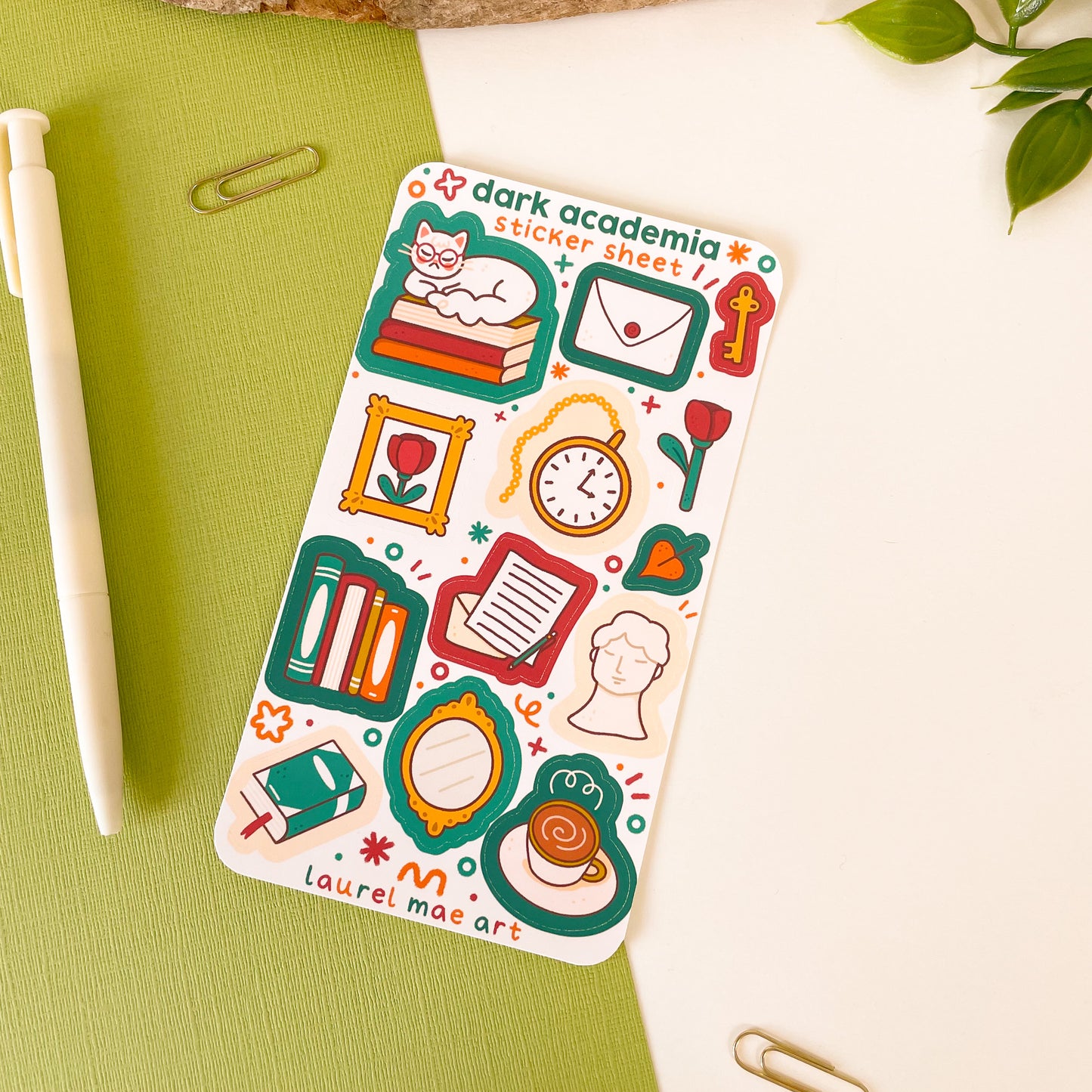 Dark Academia - Mini Sticker Sheet