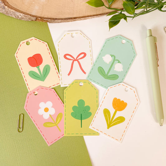 Spring Floral Quilt - Gift Tags (6 pcs)