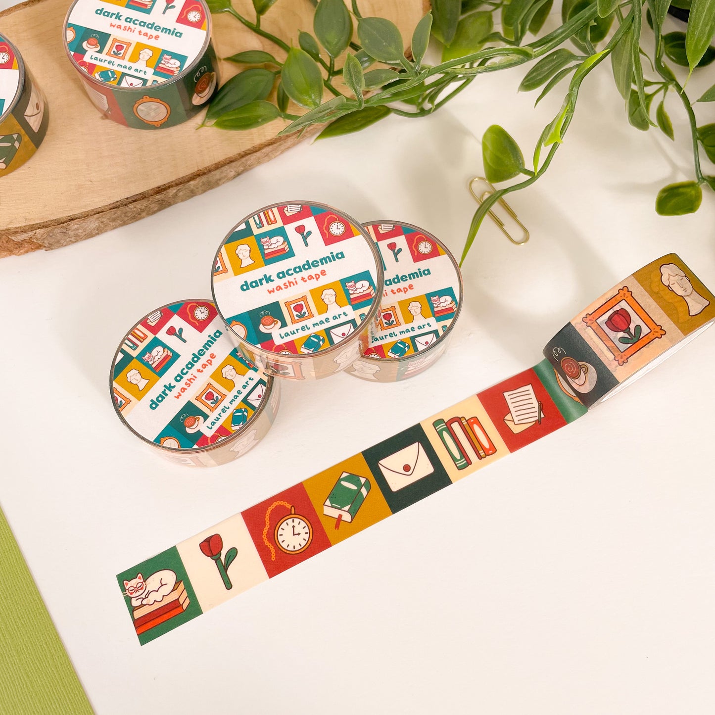 Dark Academia - Chunky Washi Tape