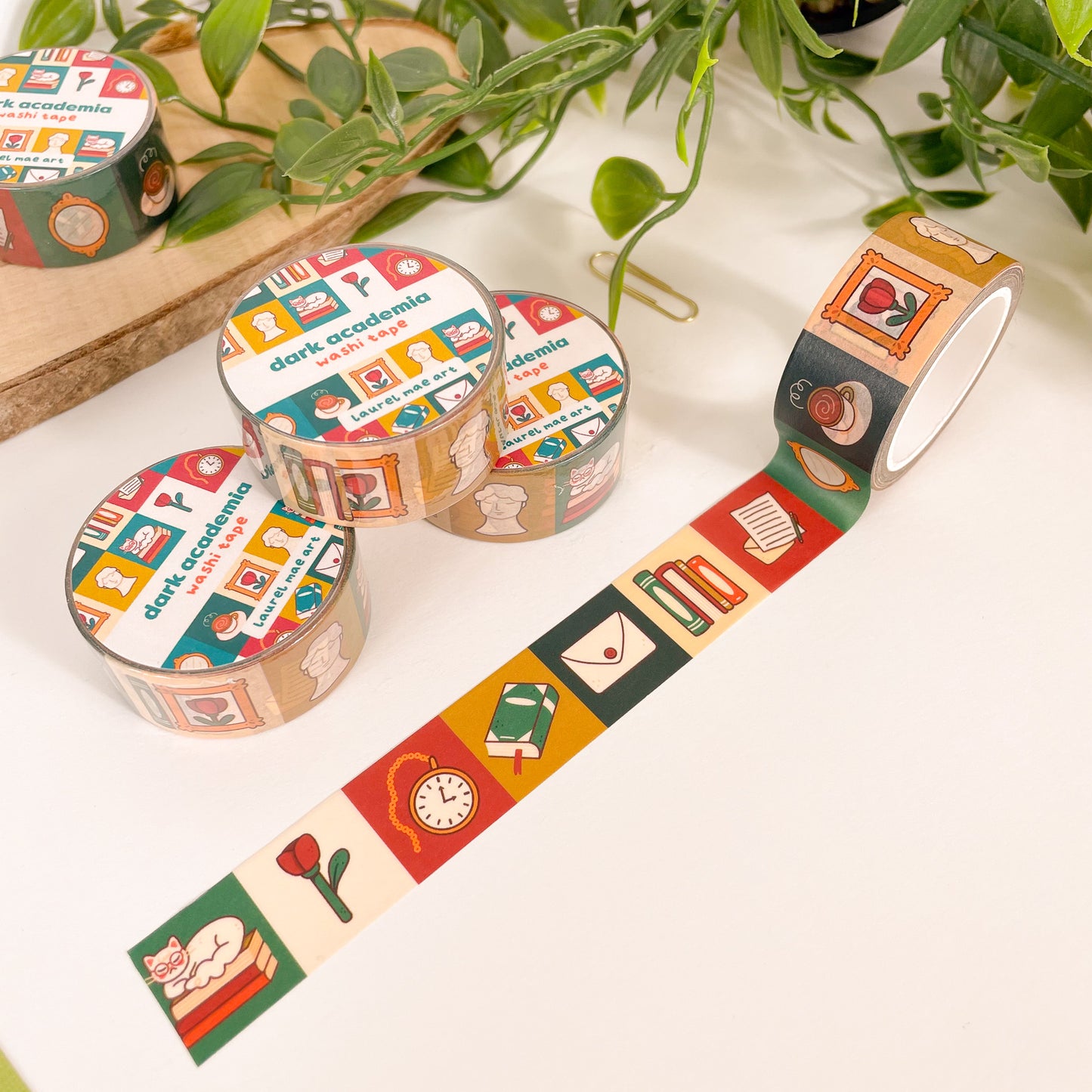 Dark Academia - Chunky Washi Tape