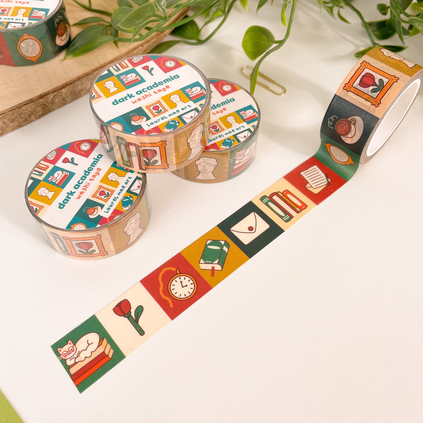 Dark Academia - Chunky Washi Tape