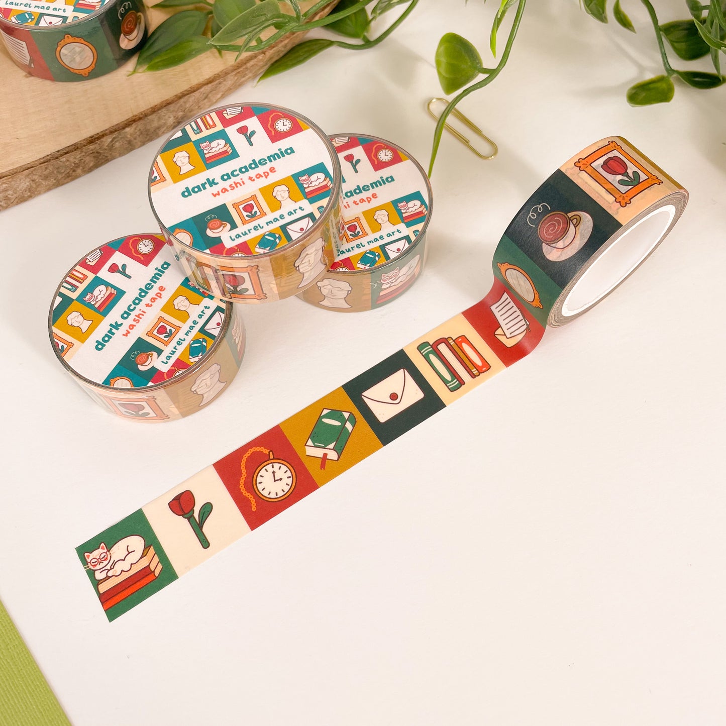 Dark Academia - Chunky Washi Tape