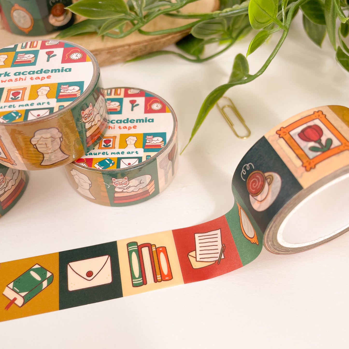 Dark Academia - Chunky Washi Tape