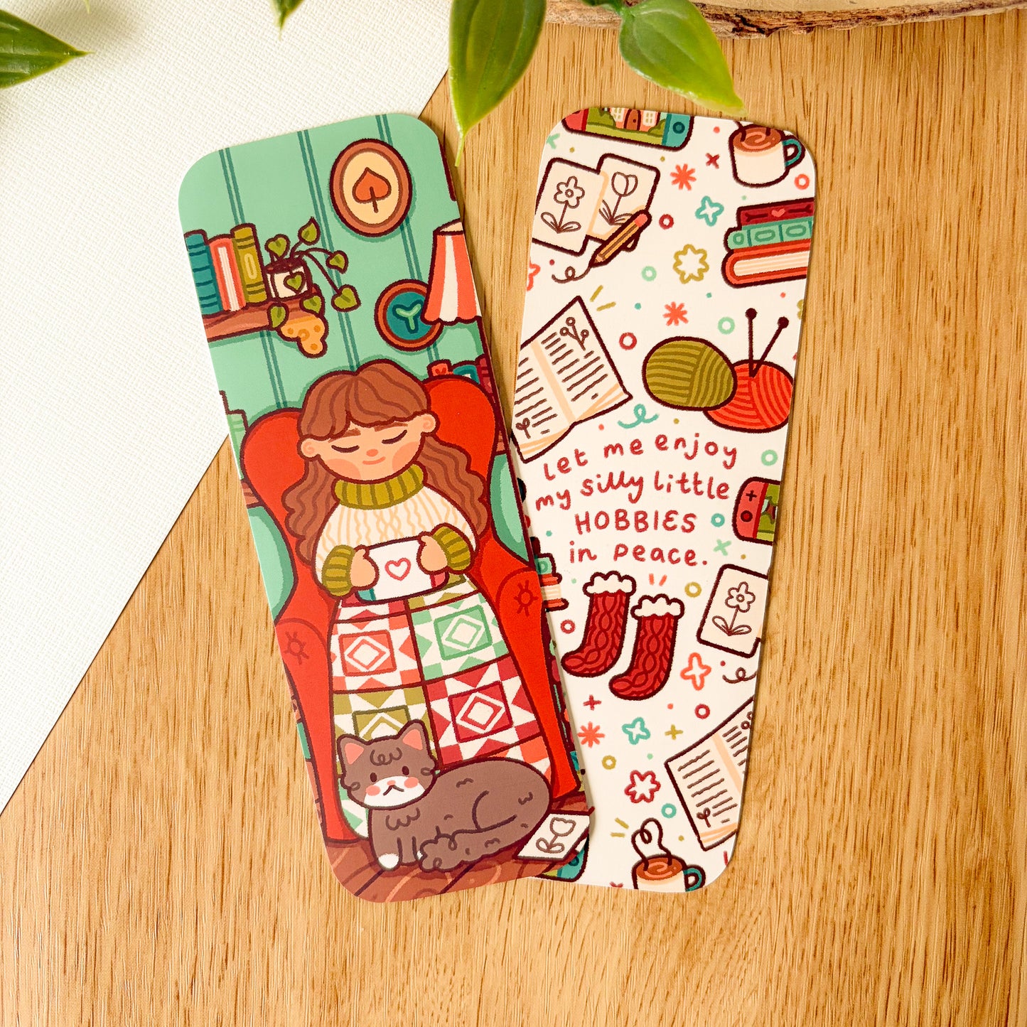 Cozy Hobby Girl (Jan 25) - Limited Edition Patreon Bookmark
