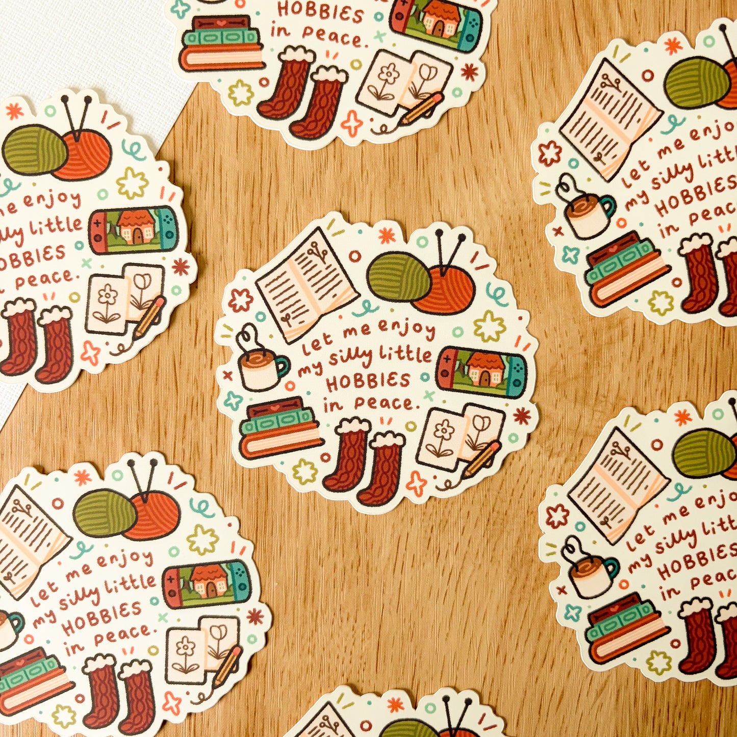 Let Me Enjoy My Hobbies! (Jan 25) - Limited Edition Patreon Matte Vinyl Sticker