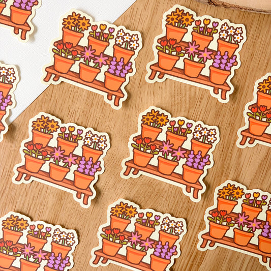 Flower Shop Stand (April 25) - Limited Edition Patreon Matte Vinyl Sticker