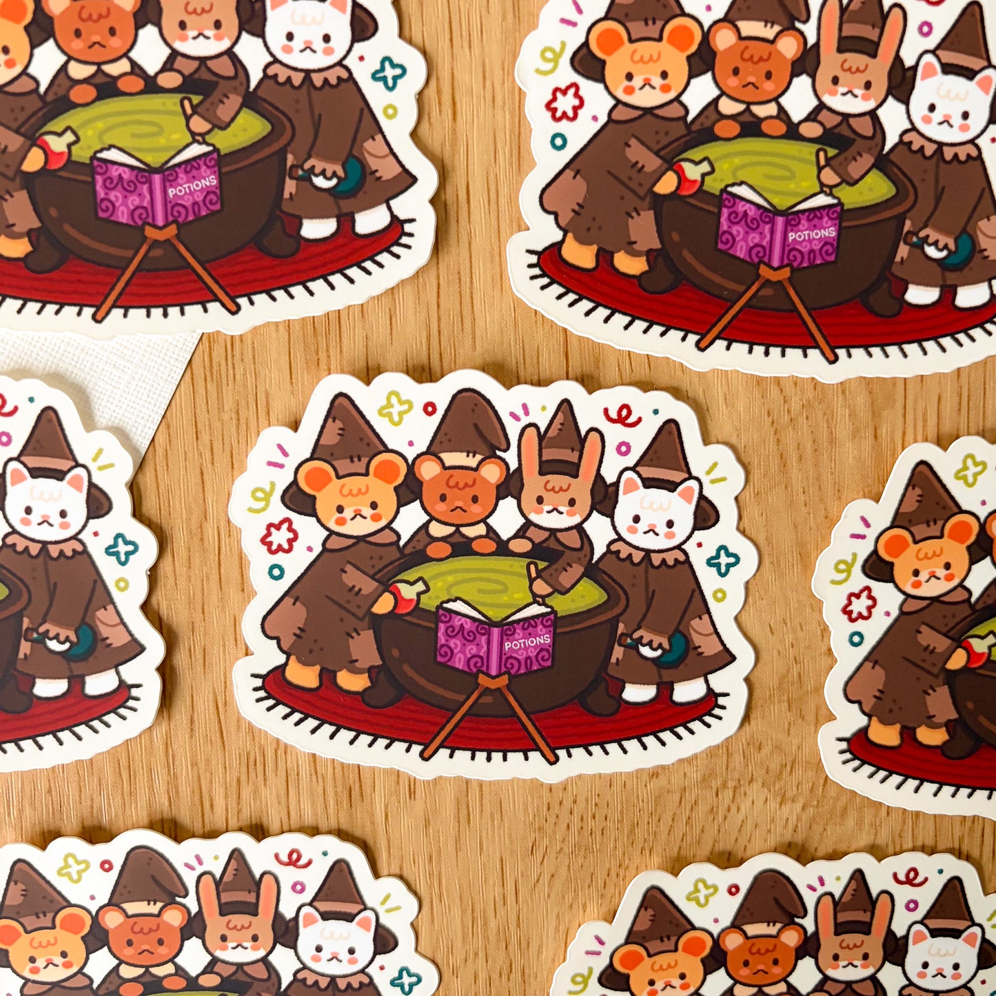 Witchy Critters (Sept 25) - Limited Edition Patreon Matte Vinyl Sticker