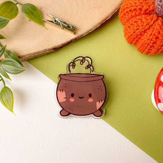 Cute Cauldron - Acrylic Clip
