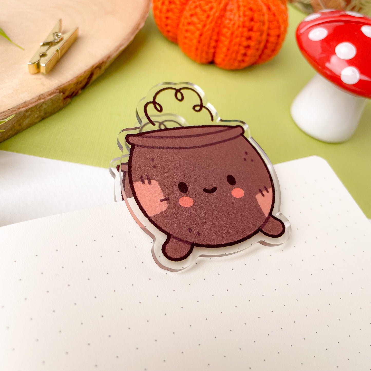 Cute Cauldron - Acrylic Clip