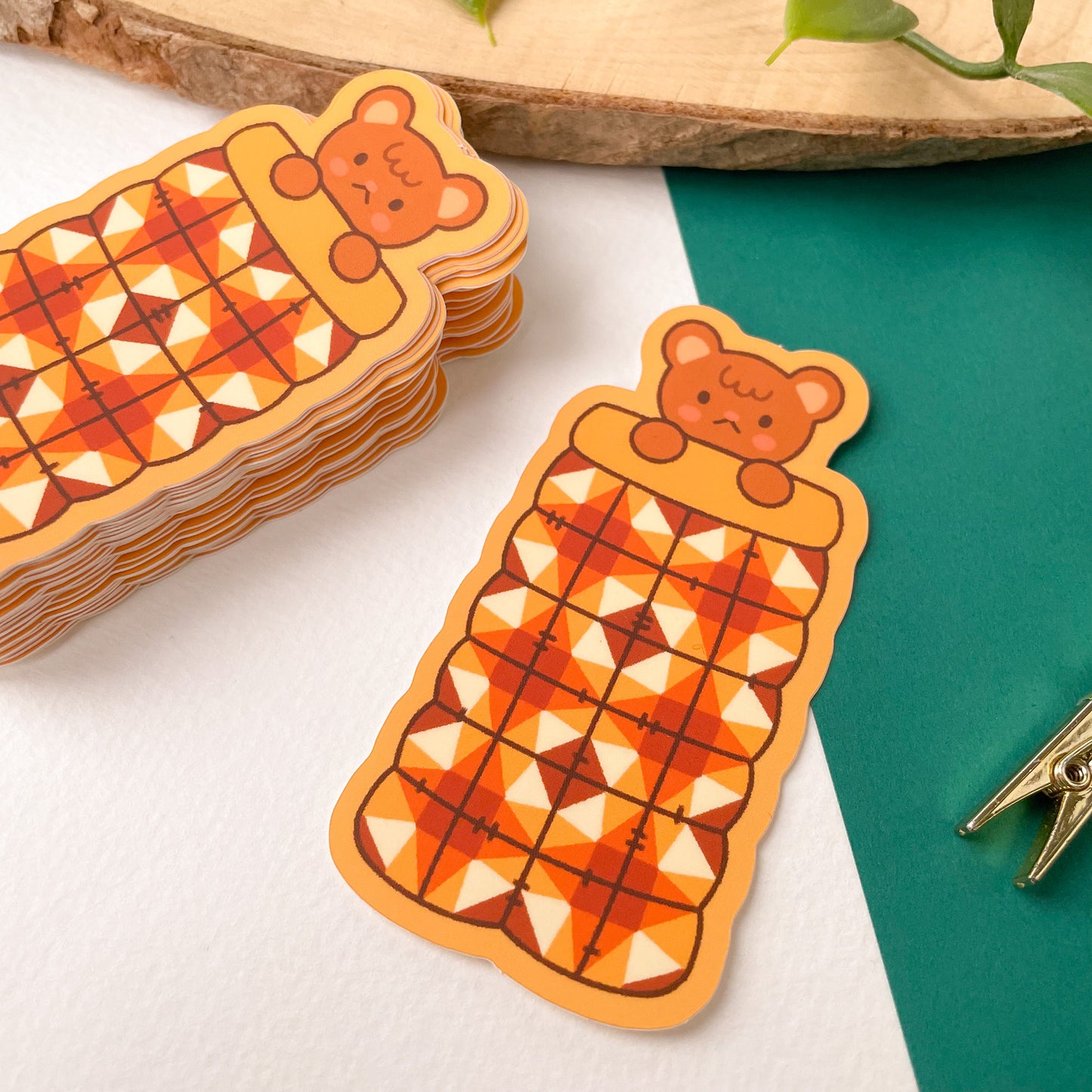 Sleepy Bear - Matte Vinyl Sticker