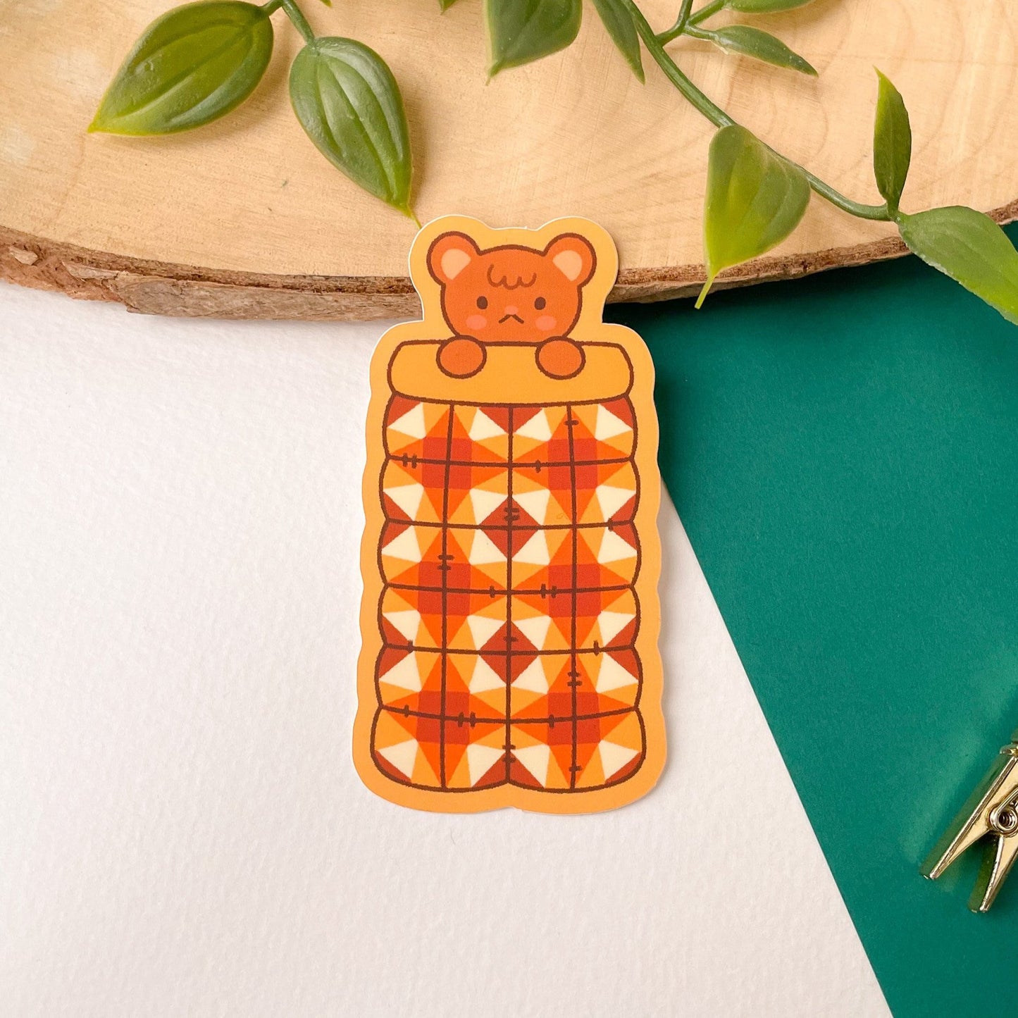 Sleepy Bear - Matte Vinyl Sticker