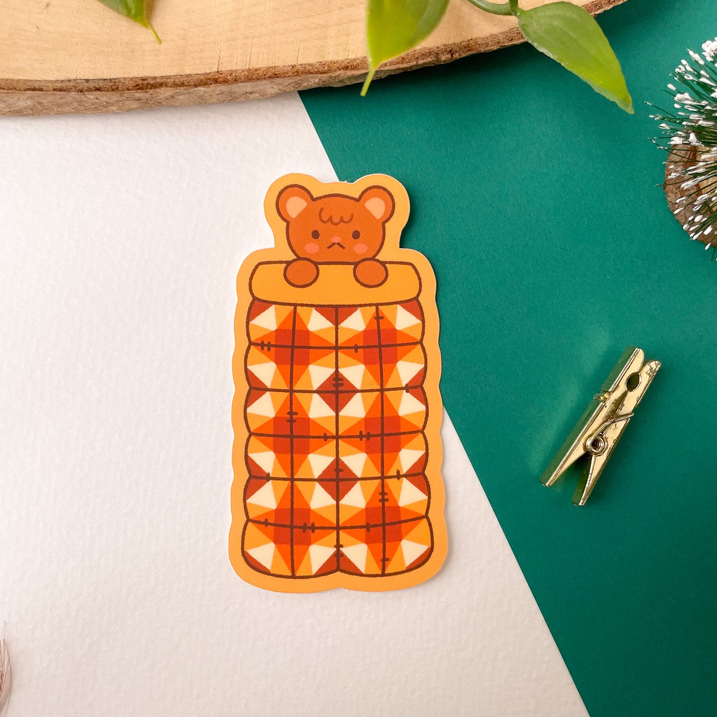 Sleepy Bear - Matte Vinyl Sticker