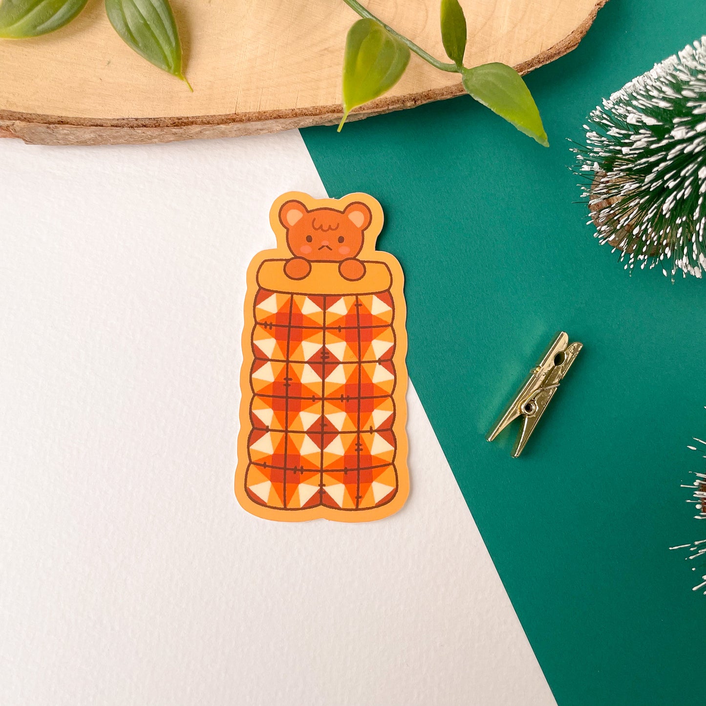 Sleepy Bear - Matte Vinyl Sticker