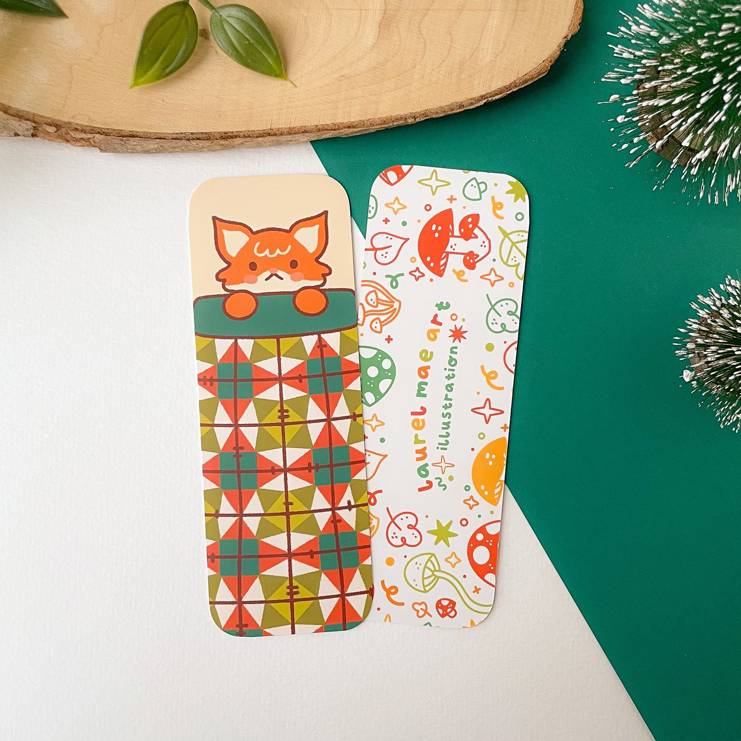 Sleepy Fox - Bookmark