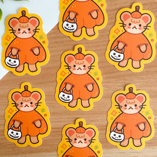 Pumpkin Mouse (Sept 24) - Limited Edition Patreon Matte Vinyl Sticker