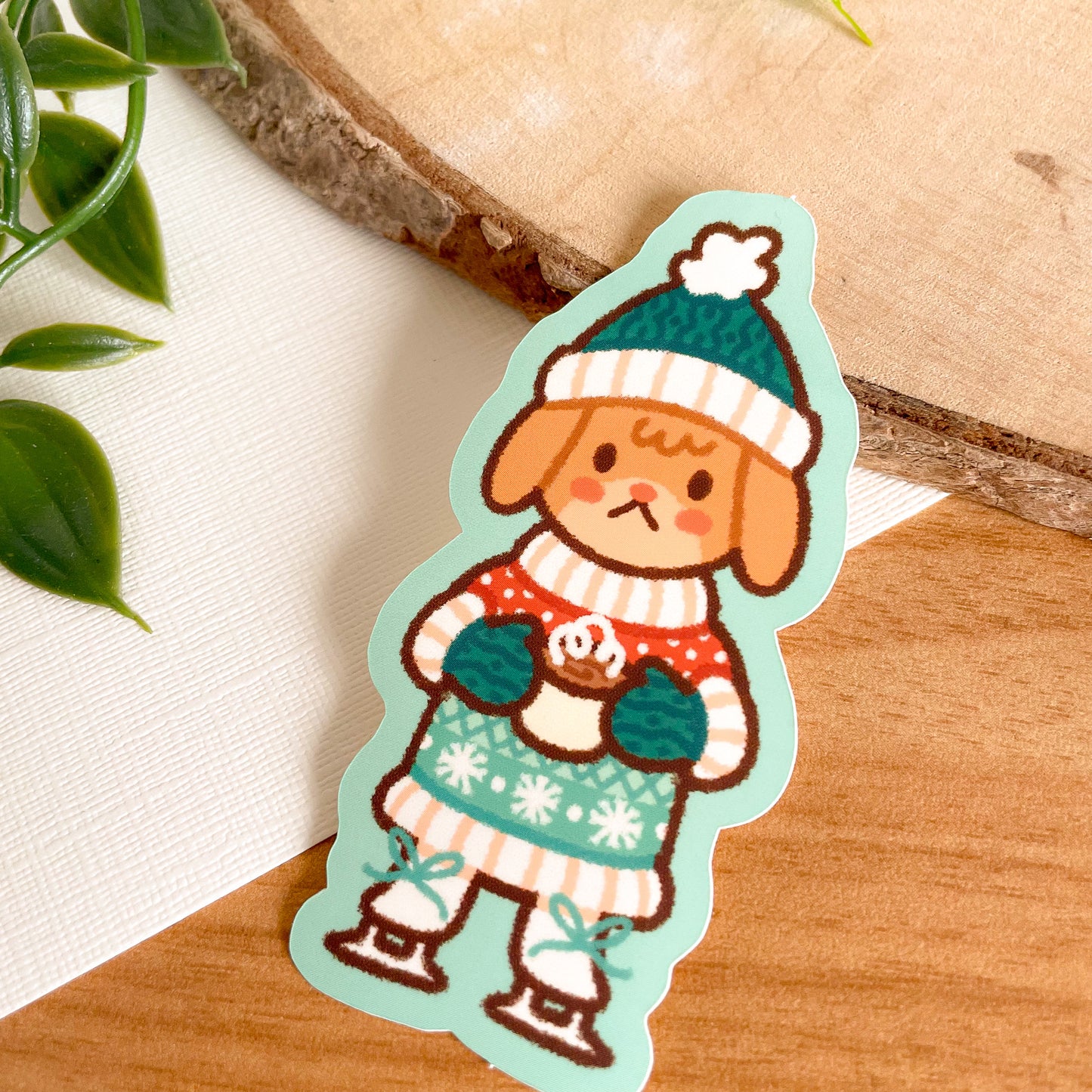 Winter Dog (Dec 24) - Limited Edition Patreon Matte Vinyl Sticker