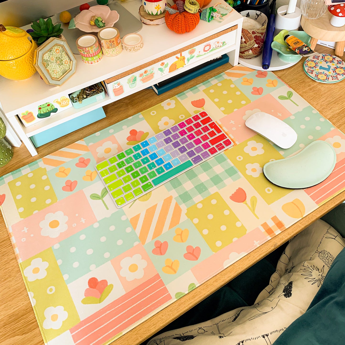 Spring Patchwork - Large Gaming Mouse Mat