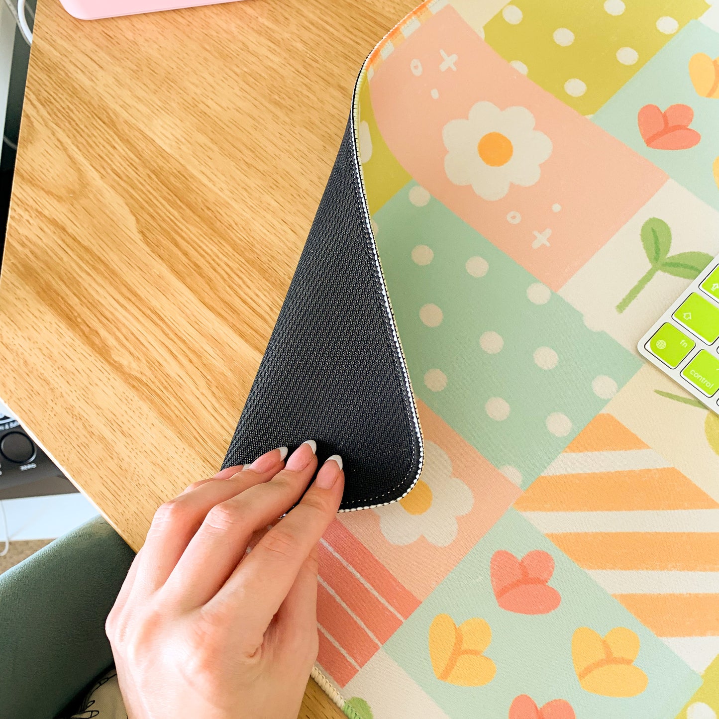 Spring Patchwork - Large Gaming Mouse Mat