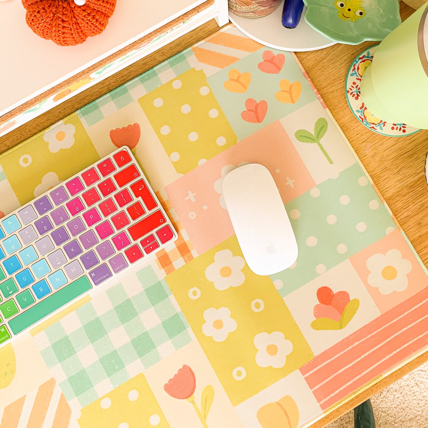Spring Patchwork - Large Gaming Mouse Mat