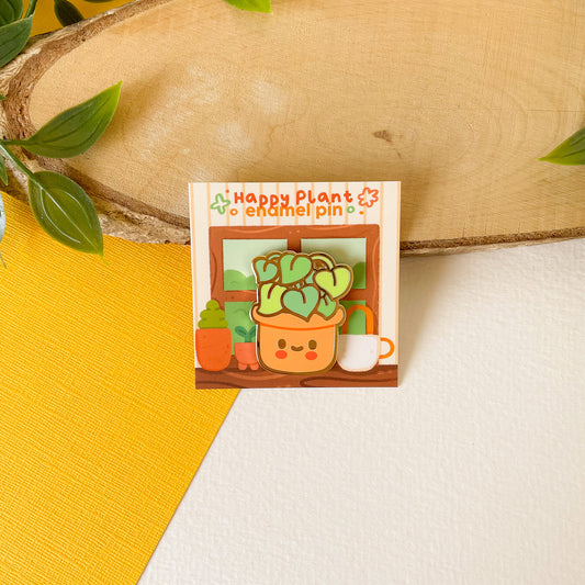 Happy Plant - Enamel Pin