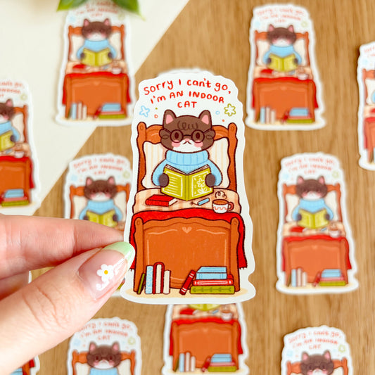 I'm an Indoor Cat - Matte Vinyl Sticker