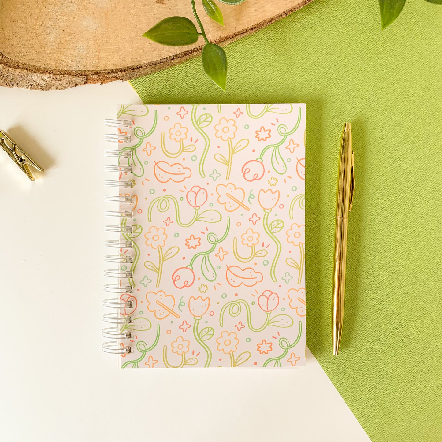 Floral Pattern - Reusable Sticker Book