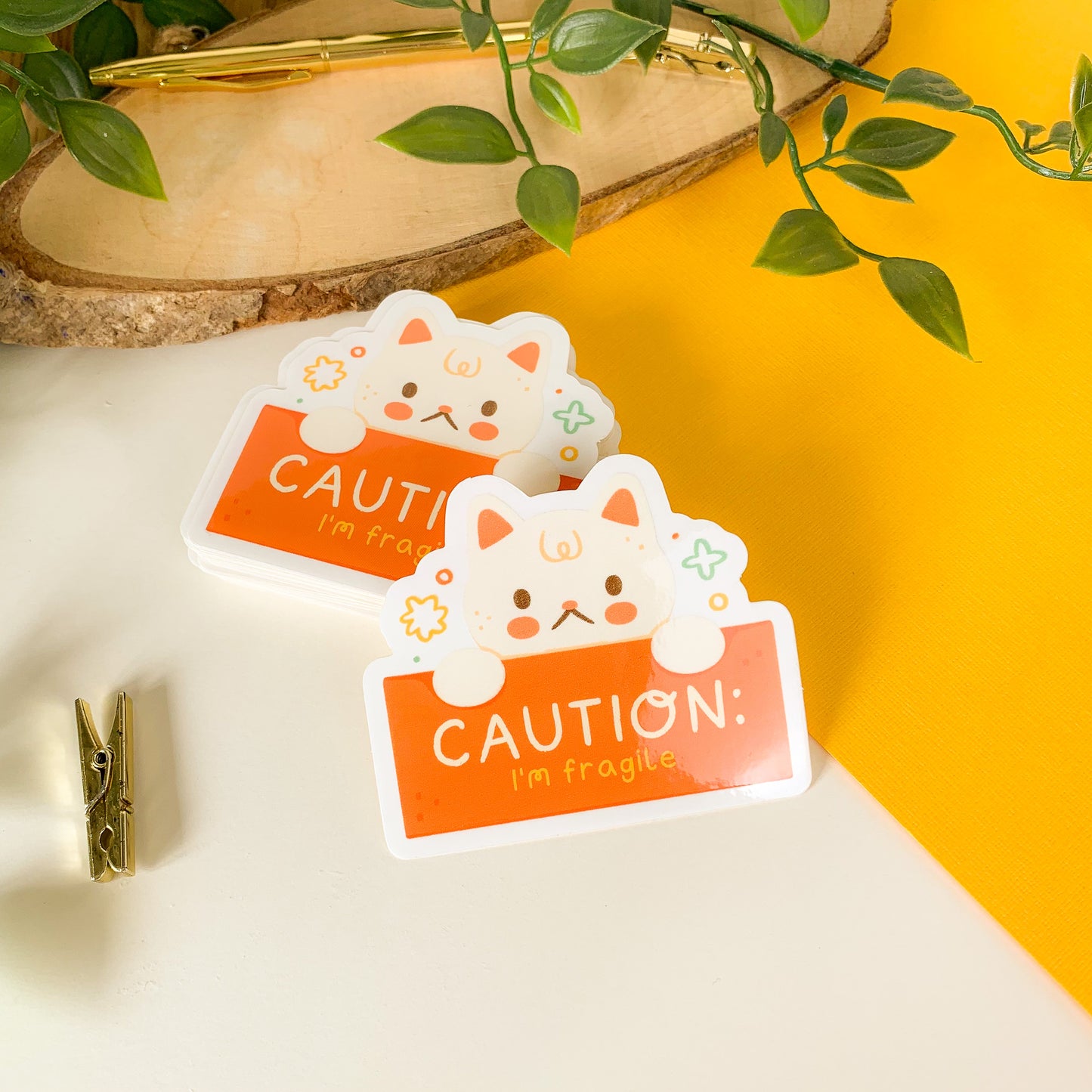 Caution: I'm Fragile - Clear Vinyl Sticker