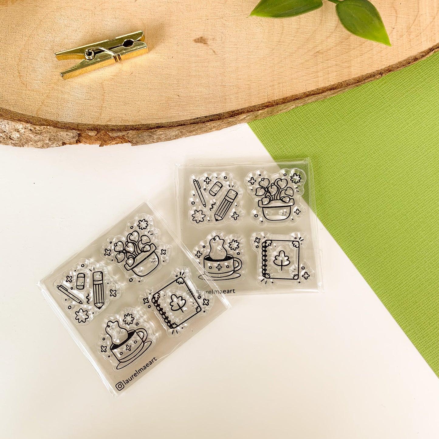 Pretty Stationery - Clear Acrylic Stamp Set