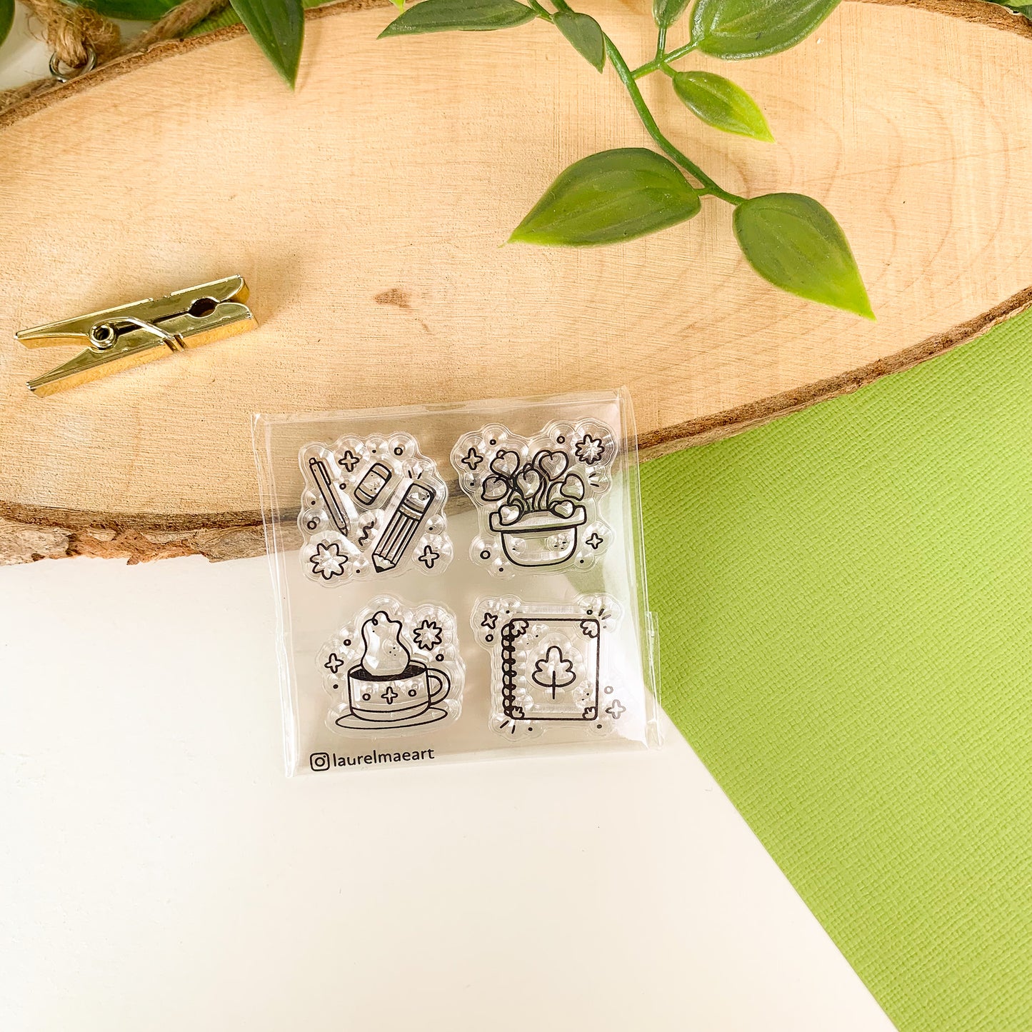 Pretty Stationery - Clear Acrylic Stamp Set