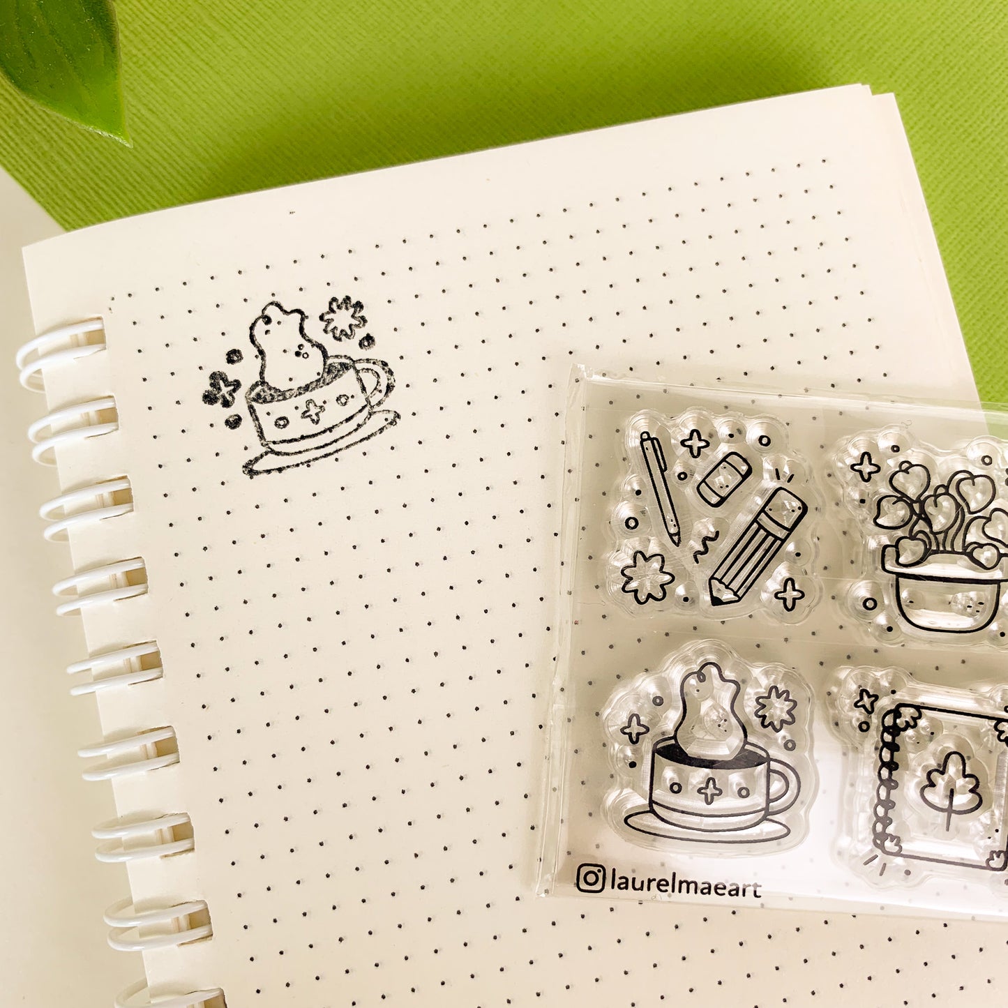 Pretty Stationery - Clear Acrylic Stamp Set