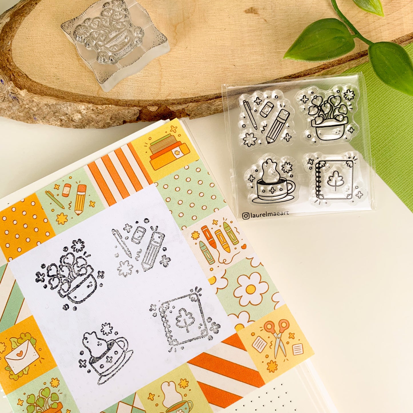 Pretty Stationery - Clear Acrylic Stamp Set