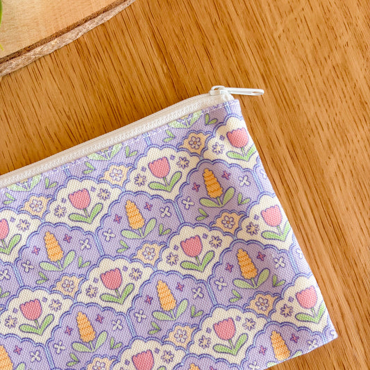 Lilac Hyacinth Pattern - Pencil Case