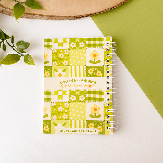 Green Daisy Blanket - Reusable Sticker Book