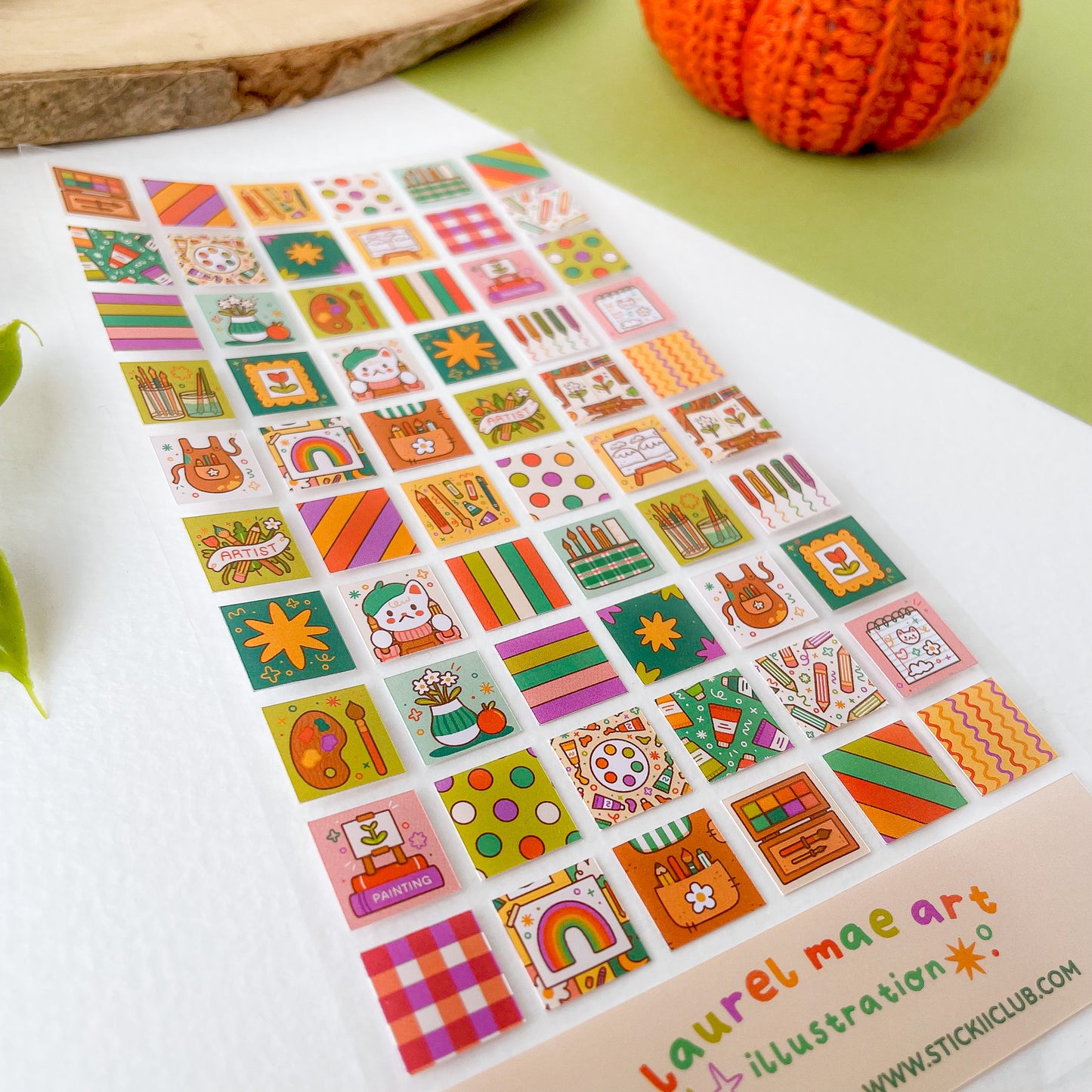 Artsy Things - Clear Matte Sticker Sheet