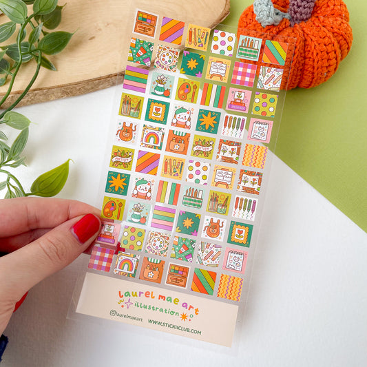 Artsy Things - Clear Matte Sticker Sheet