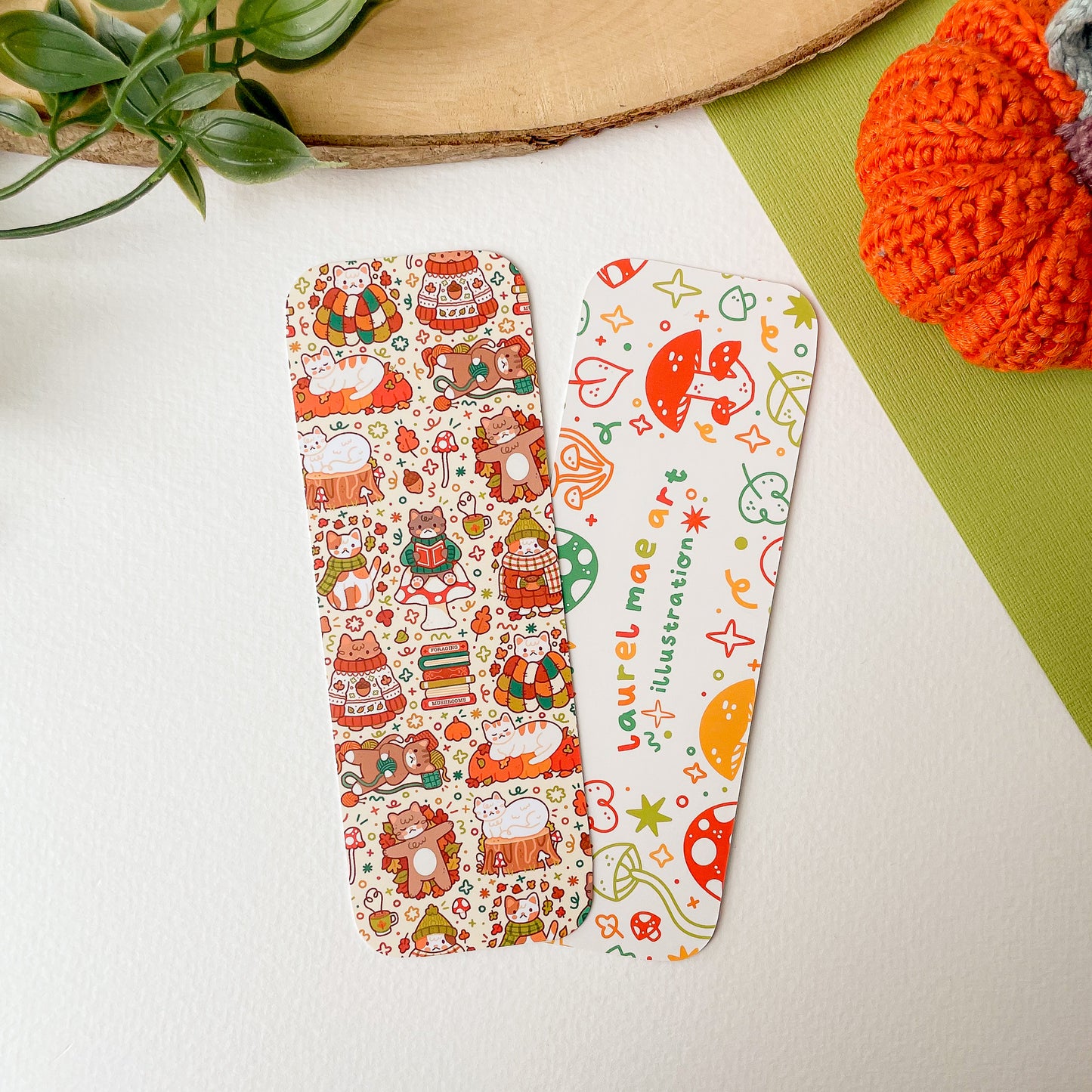Autumnal Cats Bookmark