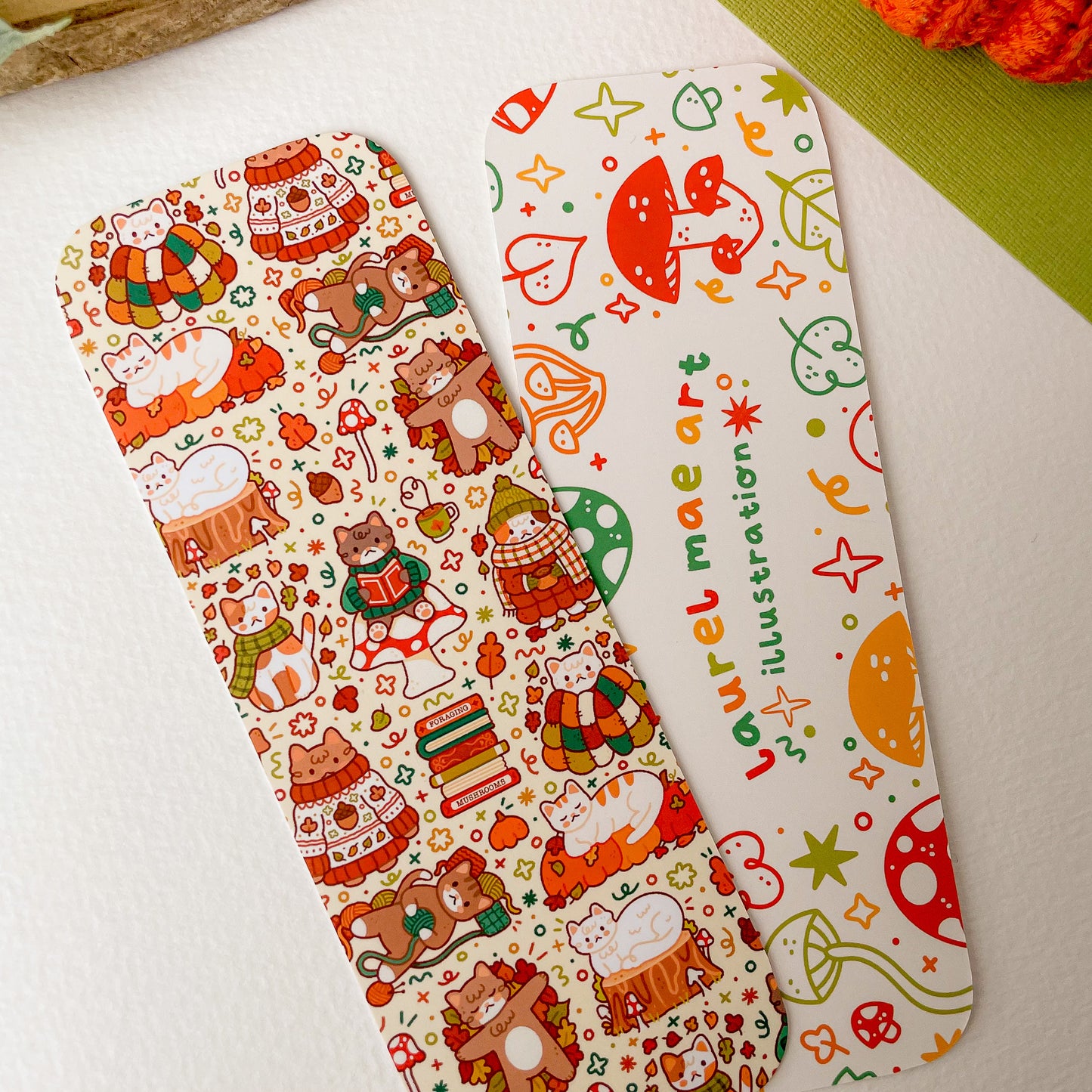 Autumnal Cats Bookmark