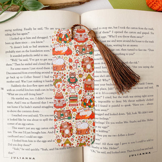 Autumnal Cats Bookmark