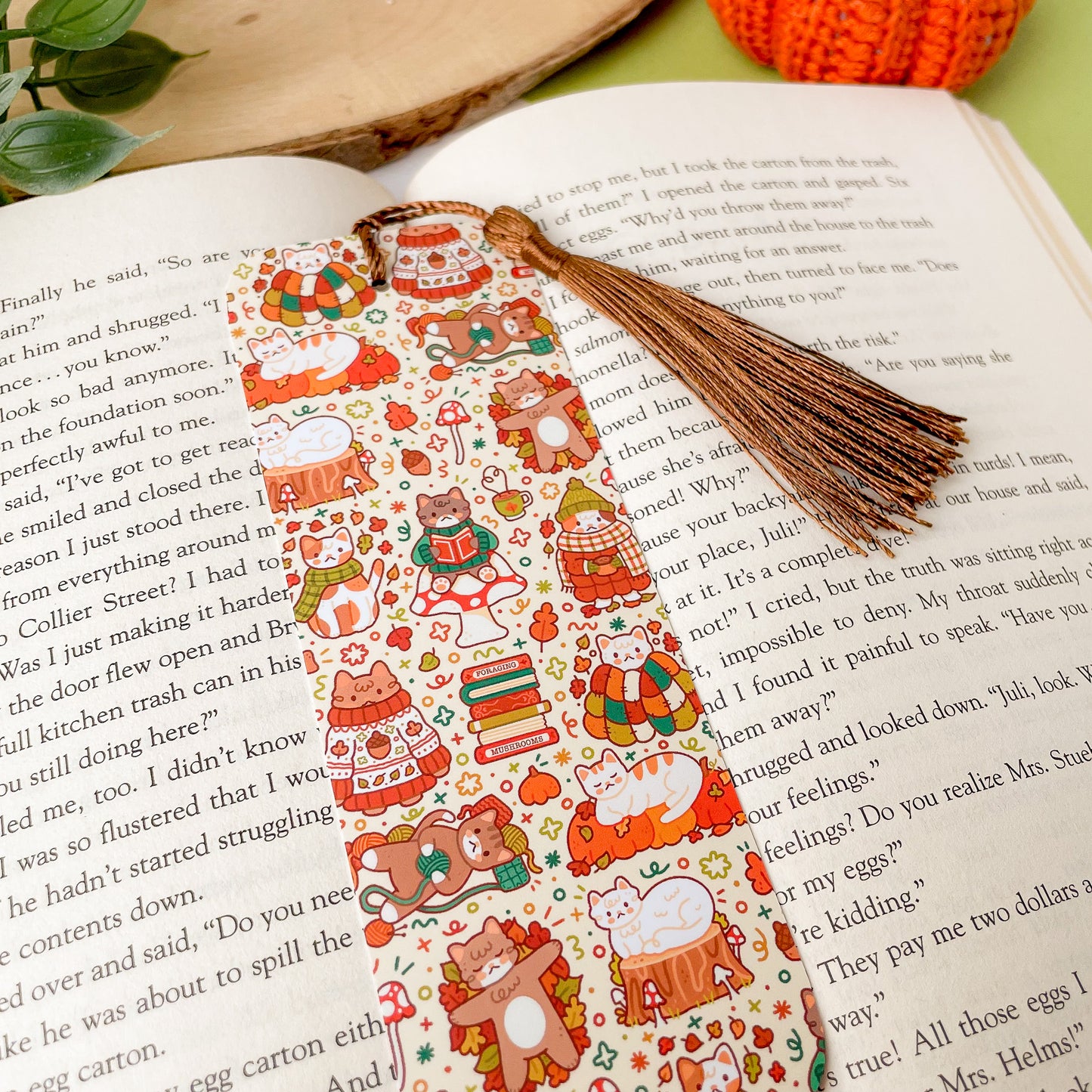 Autumnal Cats Bookmark