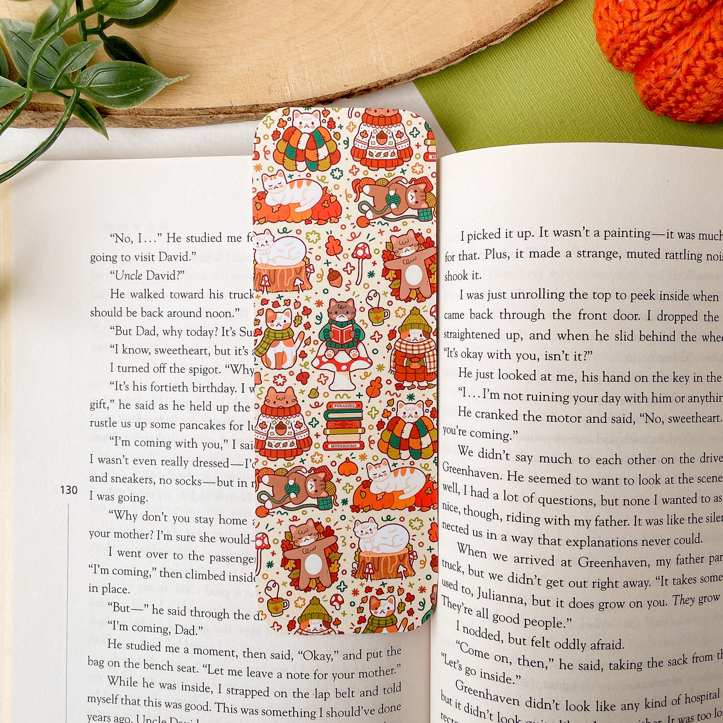 Autumnal Cats Bookmark
