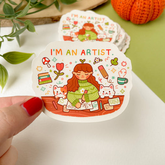 I'm an Artist - Matte Vinyl Sticker