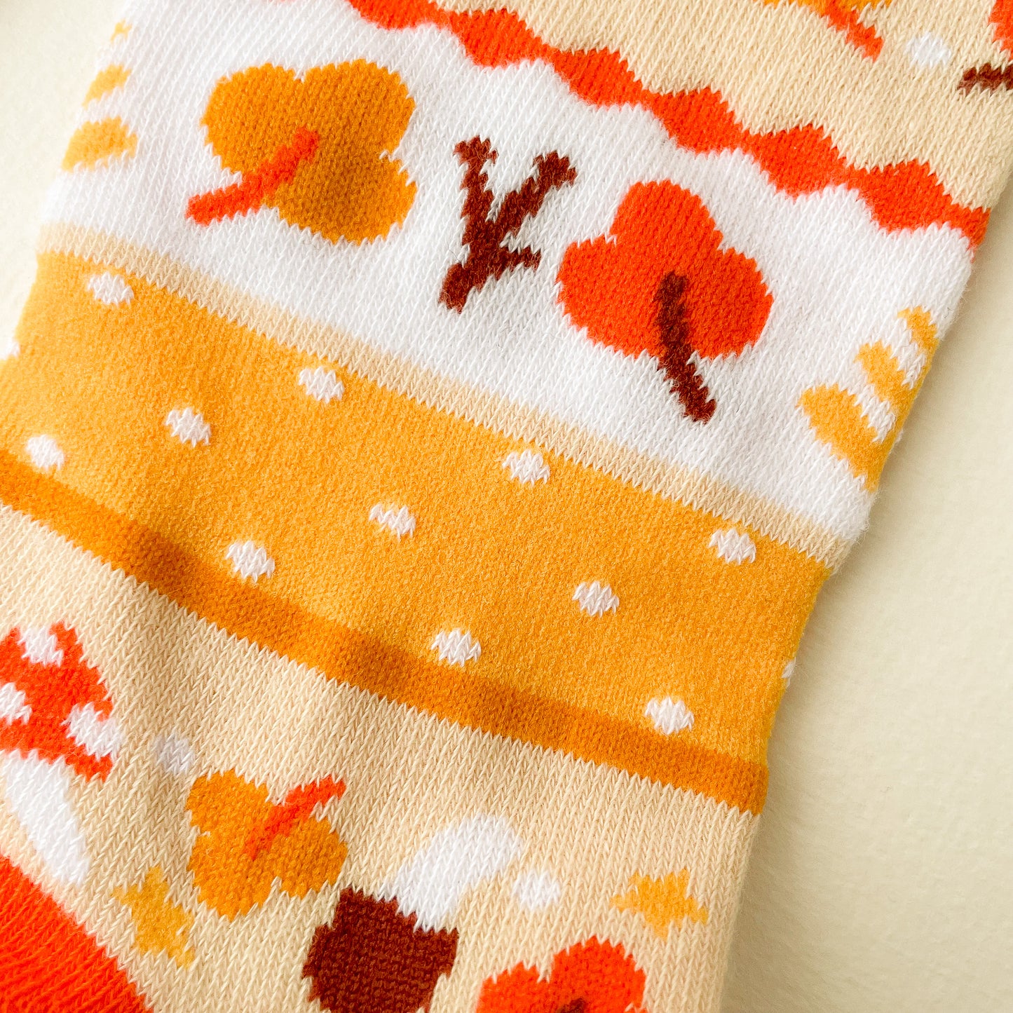Kiki the Cat Autumn Pattern - Cotton Socks