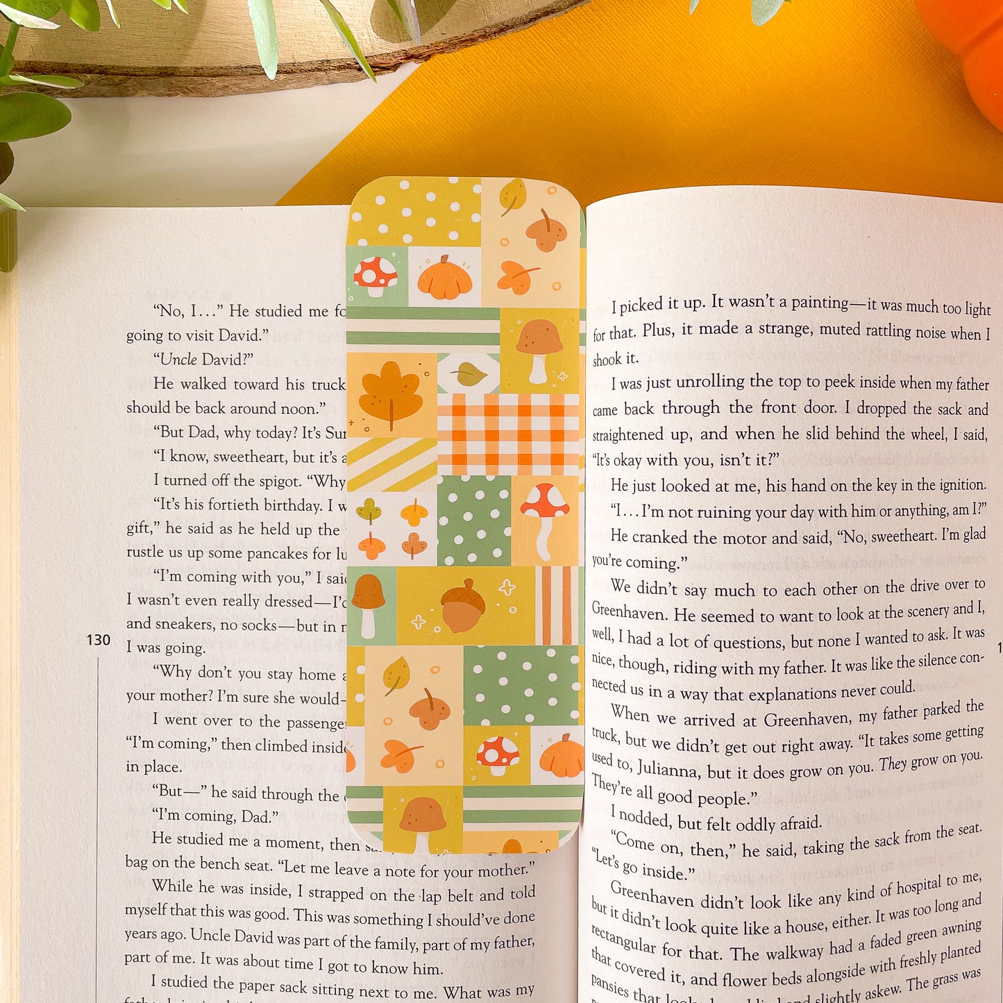 Cozy Patchwork Bookmark