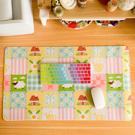 Cottagecore Blanket - Large Gaming Mouse Mat