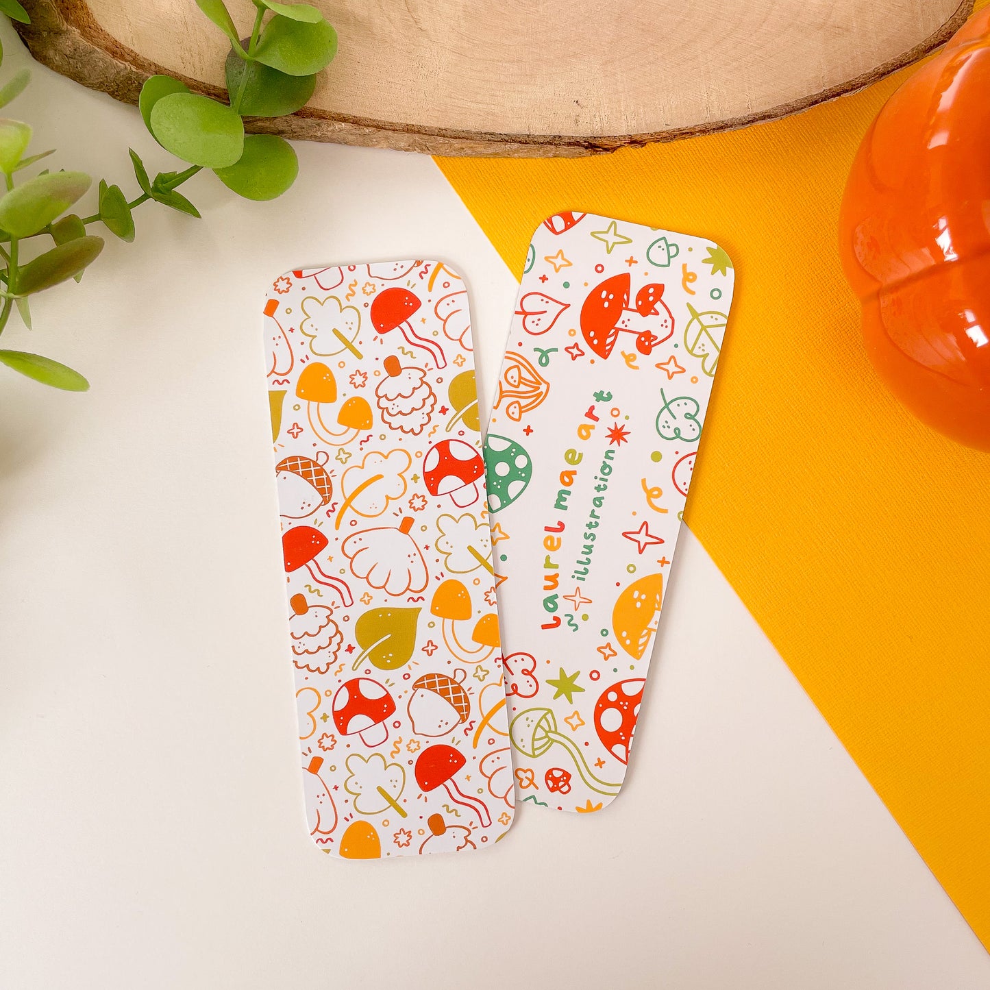 Autumn Pattern Bookmark