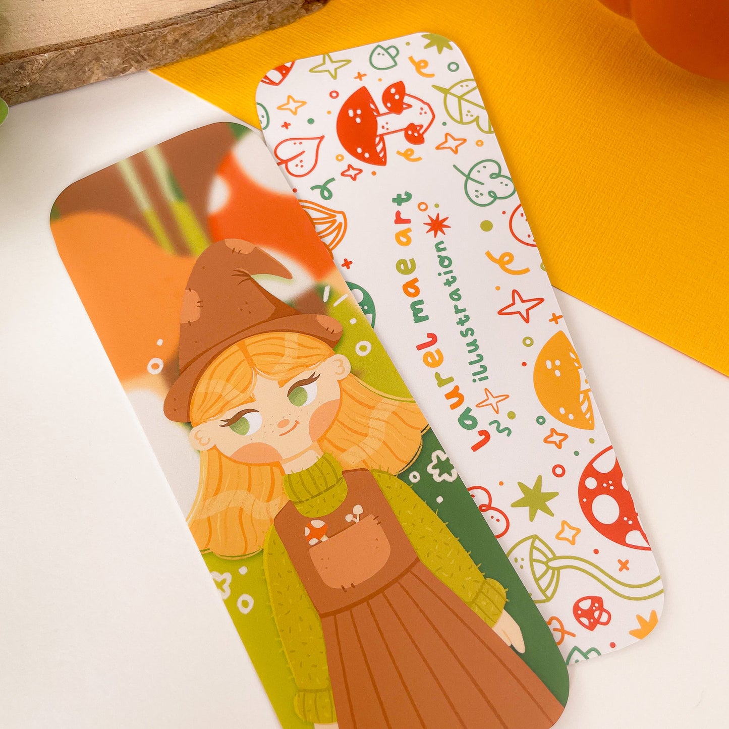 Mushroom Witch Bookmark
