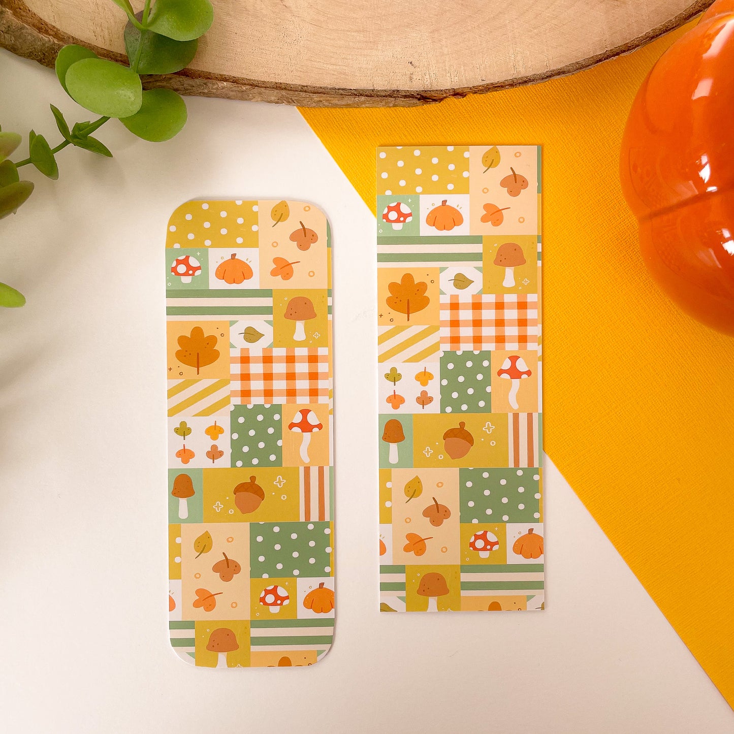 Cozy Patchwork Bookmark