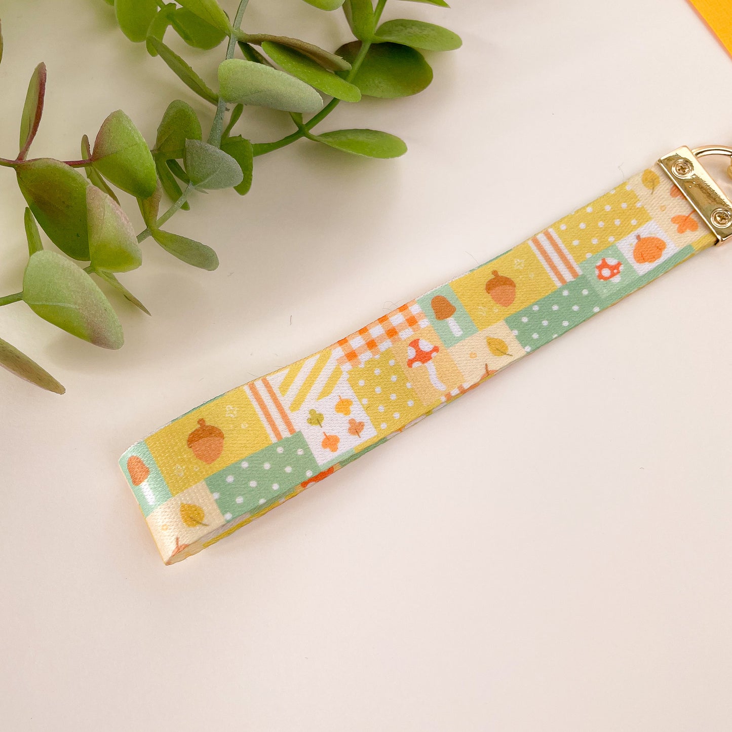 Cozy Patchwork - Lanyard Keychain